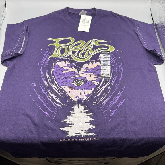 Melanie Martinez Eye Heart Oracle T-Shirt Purple Gildan MEDIUM New - Picture 1 of 7